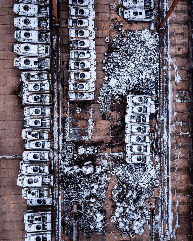 Kosmaj Project: заброшенные места России на аэрофотоснимках