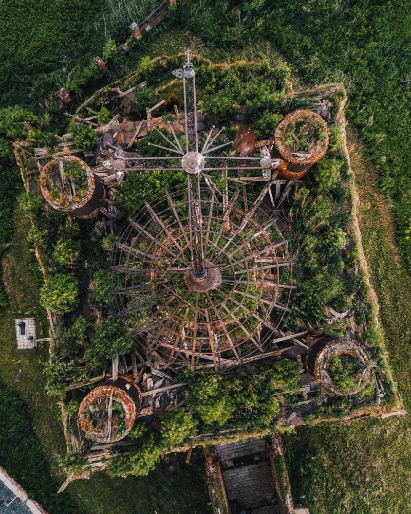 Kosmaj Project: заброшенные места России на аэрофотоснимках