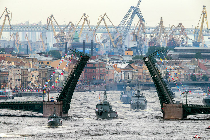 Как готовятся к параду ВМФ 2018 в Санкт-Петербурге
