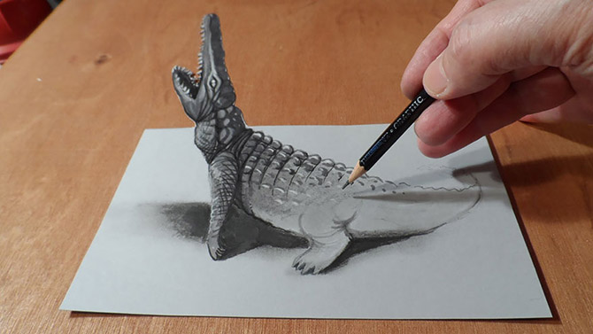 Лучшие карандашные 3D рисунки (33 фото)