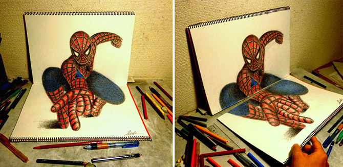 Лучшие карандашные 3D рисунки (33 фото)