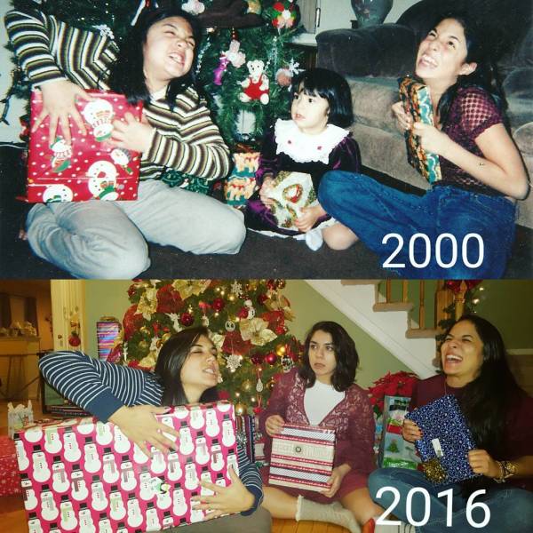 Фотографии спустя годы в стиле: "Тогда и сейчас"