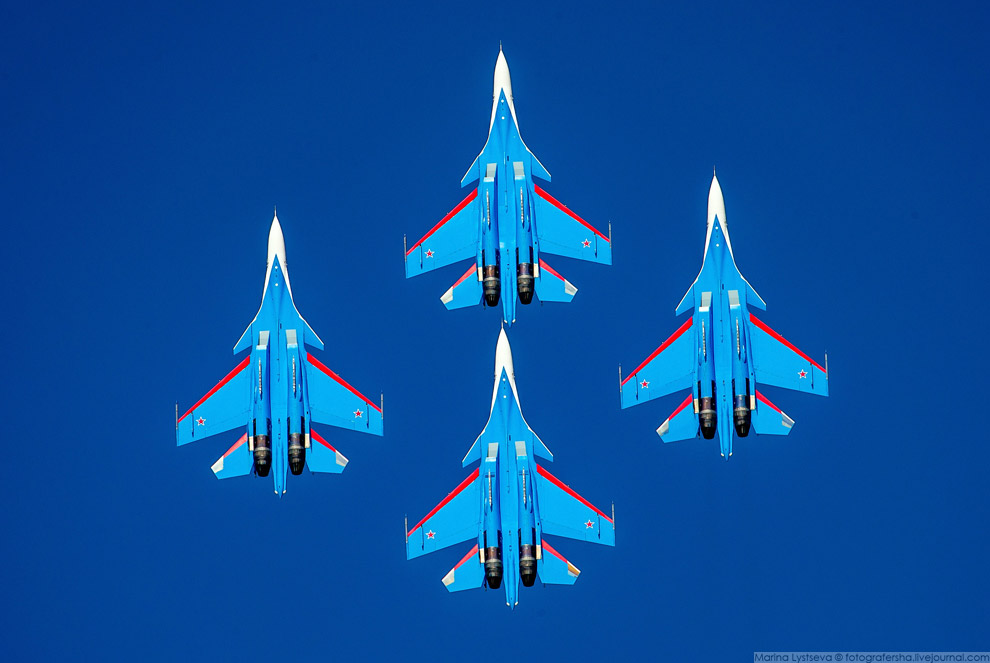 «Русские Витязи» на авиационно-космической выставке Dubai Airshow 2017