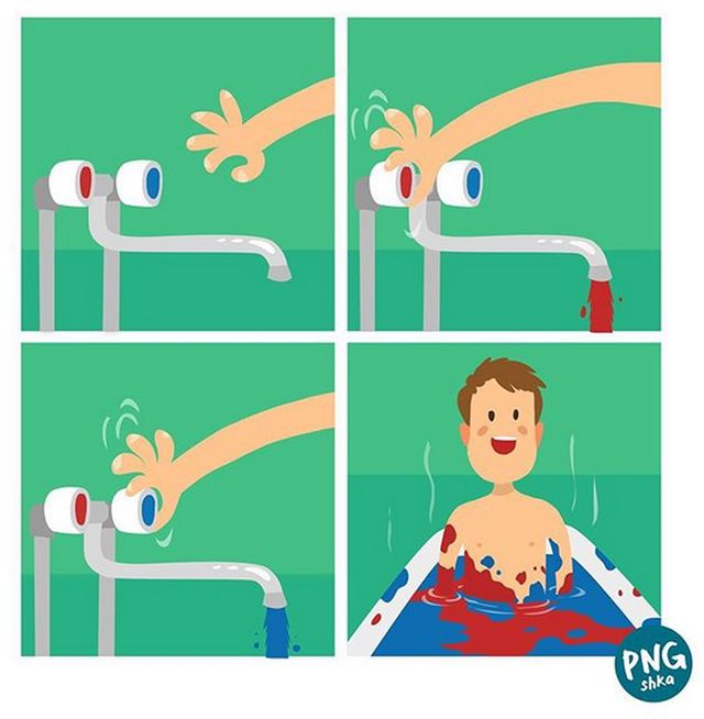 Жизненные комиксы с долей абсурда