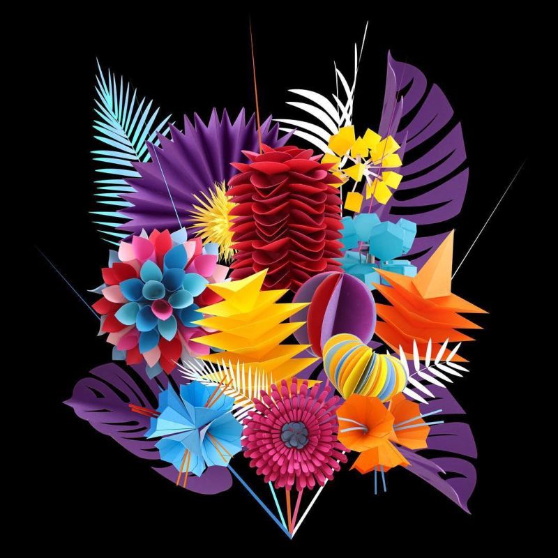 Невероятно красивые трехмерные бумажные животные и цветы