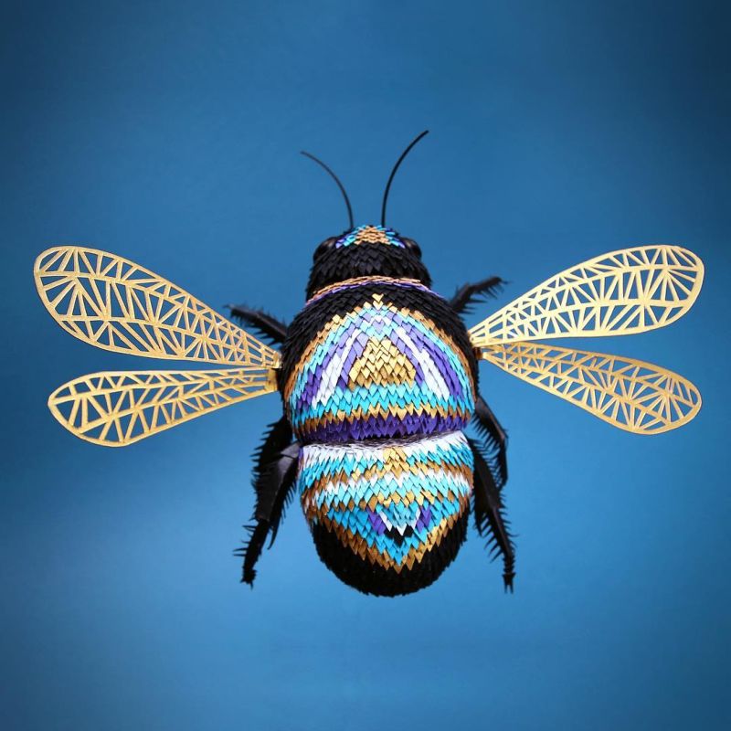 Невероятно красивые трехмерные бумажные животные и цветы