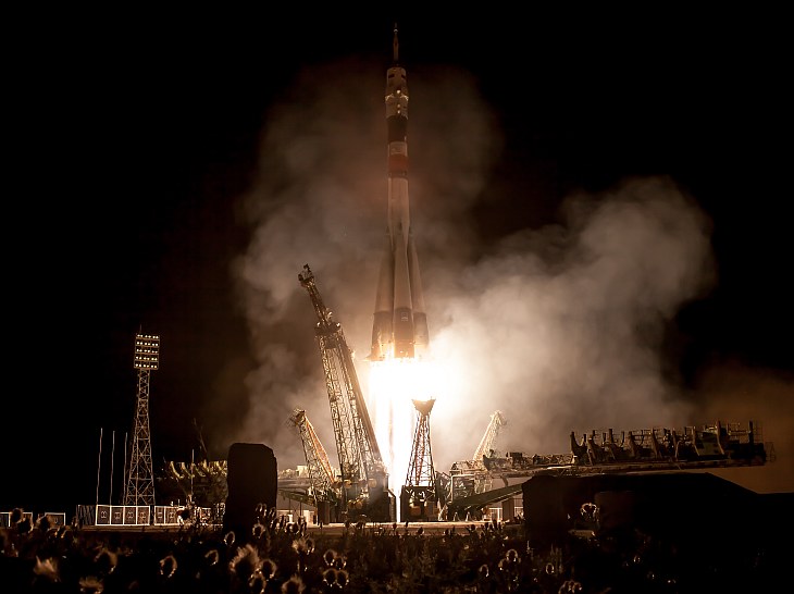 Старт космического корабля «Союз ТМА-09М» с Байконура