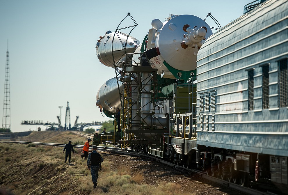 Старт космического корабля «Союз ТМА-09М» с Байконура Старт космического корабля «Союз ТМА-09М» с Байконура