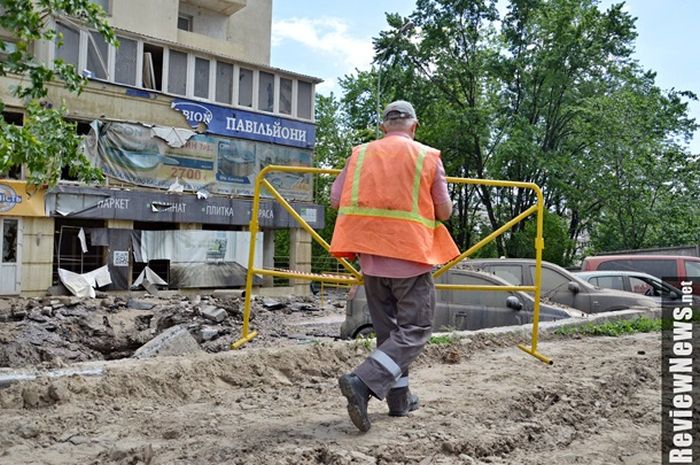 Прорыв магистрального трубопровода в Киеве