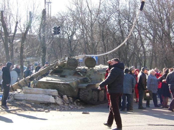 Аварии с танками