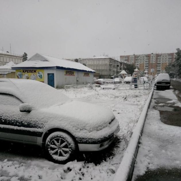 Летний снегопад в Якутии