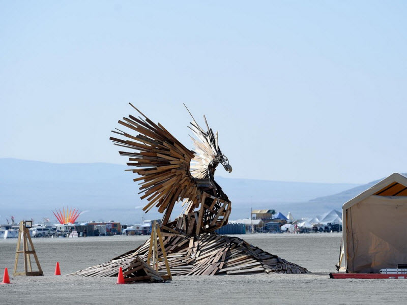 Первые фото с фестиваля Burning Man 2017