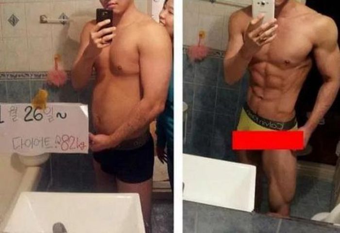 Корейская пара за пять месяцев превратилась в фитнес-моделей