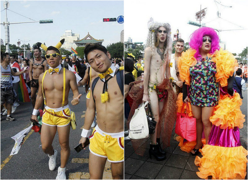 Крупнейший в Азии гей-парад прошел в столице Тайваня