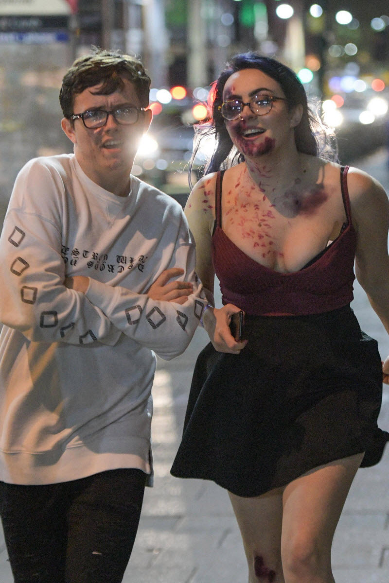 Британская молодежь заранее начала отмечать Хэллоуин