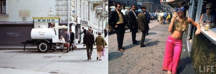 Москва и Нью-Йорк в 1969 году