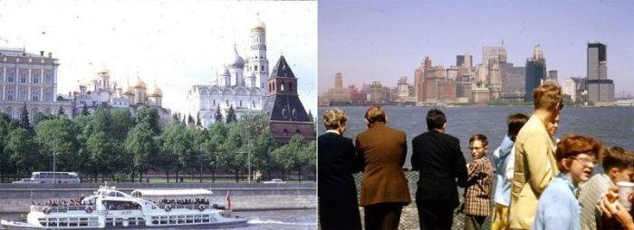 Москва и Нью-Йорк в 1969 году
