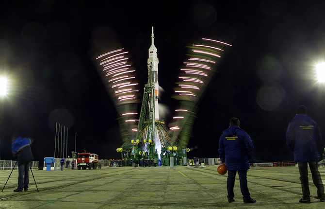Старт космического корабля «Союз ТМА-16М» Старт космического корабля «Союз ТМА-16М»