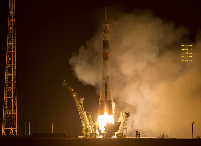 Старт космического корабля «Союз ТМА-16М» Старт космического корабля «Союз ТМА-16М»