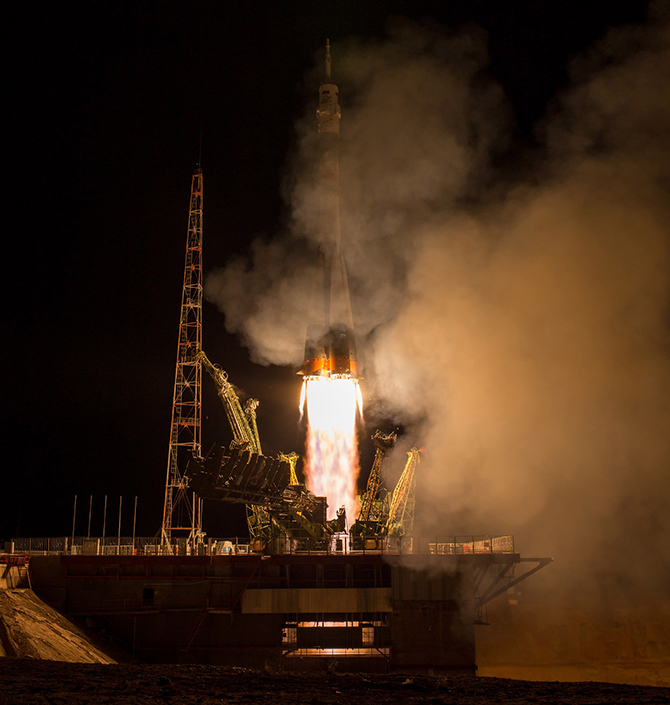 Старт космического корабля «Союз ТМА-16М» Старт космического корабля «Союз ТМА-16М»