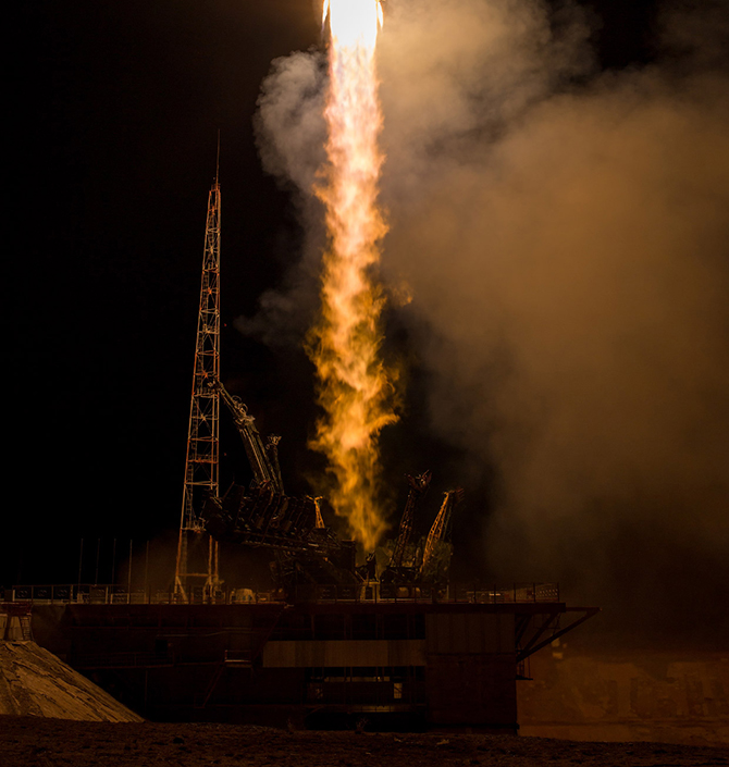 Старт космического корабля «Союз ТМА-16М» Старт космического корабля «Союз ТМА-16М»