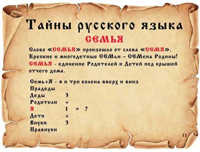 Тайны русского языка